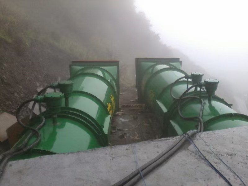 礦用風機施工現場